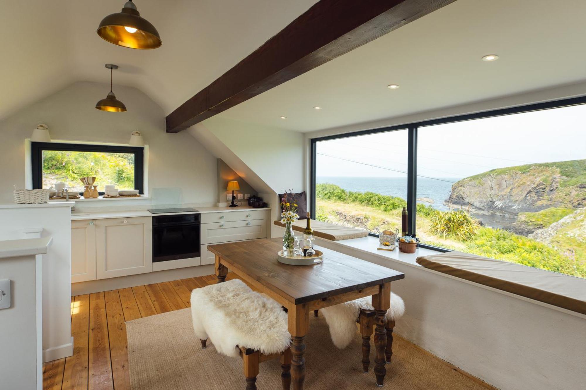 Cliff-Top Cottage On Coast Path W/Panoramic Views Trevine Luaran gambar